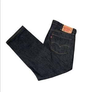 Levi’s Men's 501 40x30 Straight Fit Jeans - Black Wash J2